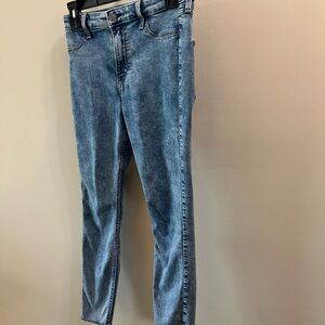 Hollister Medium Wash High Rise Stretch Skinny Jeans Size 7R Women’s